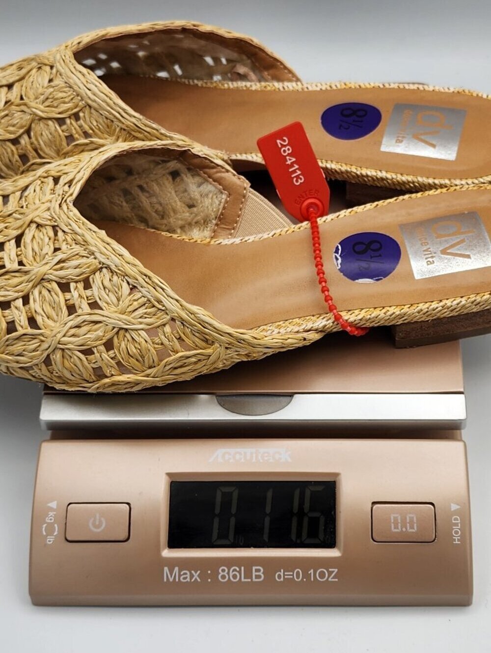 "DeeDee" Rafia Woven Pointed Mule Flats | Women's 8.5 - Picture 9 of 10